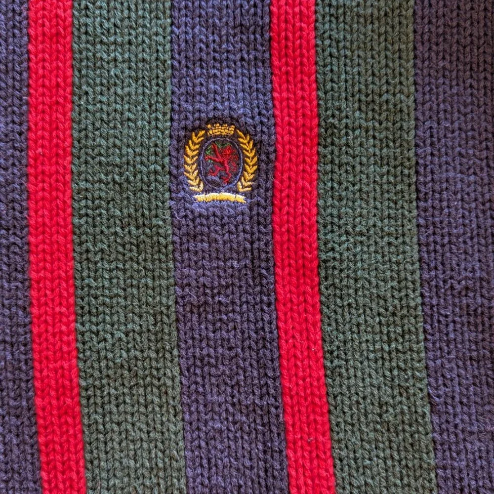 Vintage Tommy Hilfiger Striped Knit‎ Sweater Tommy Hilfiger
